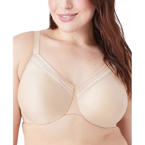 Wacoal 855213 Perfect Primer Full Figure Underwire Bra Plus Size 44C Nude Cream - Picture 3 of 9